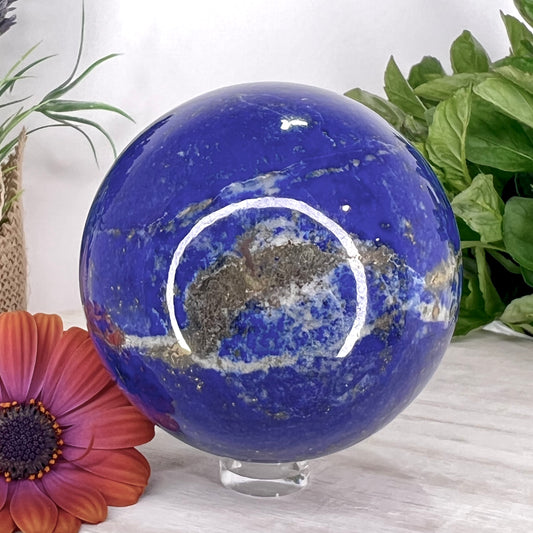 Lapis Lazuli // Pyrite Inclusions // Sphere