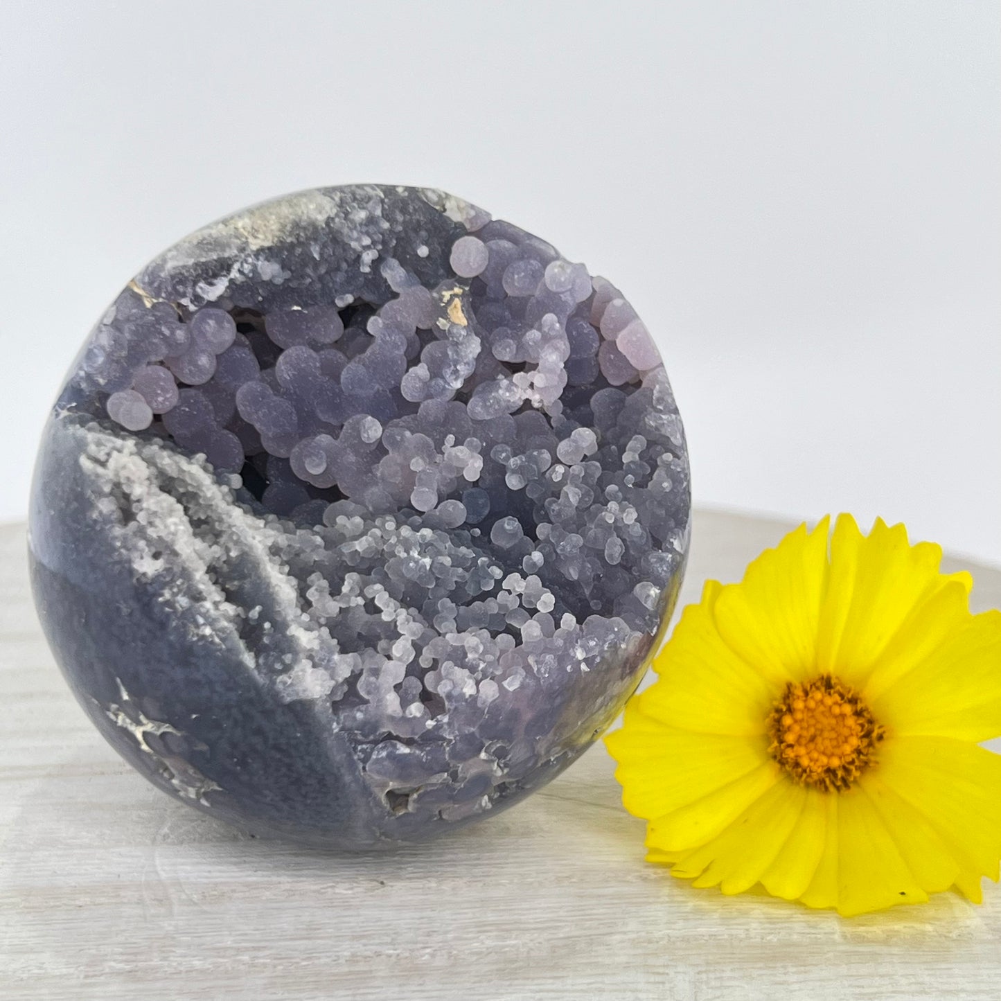 grape agate sphere