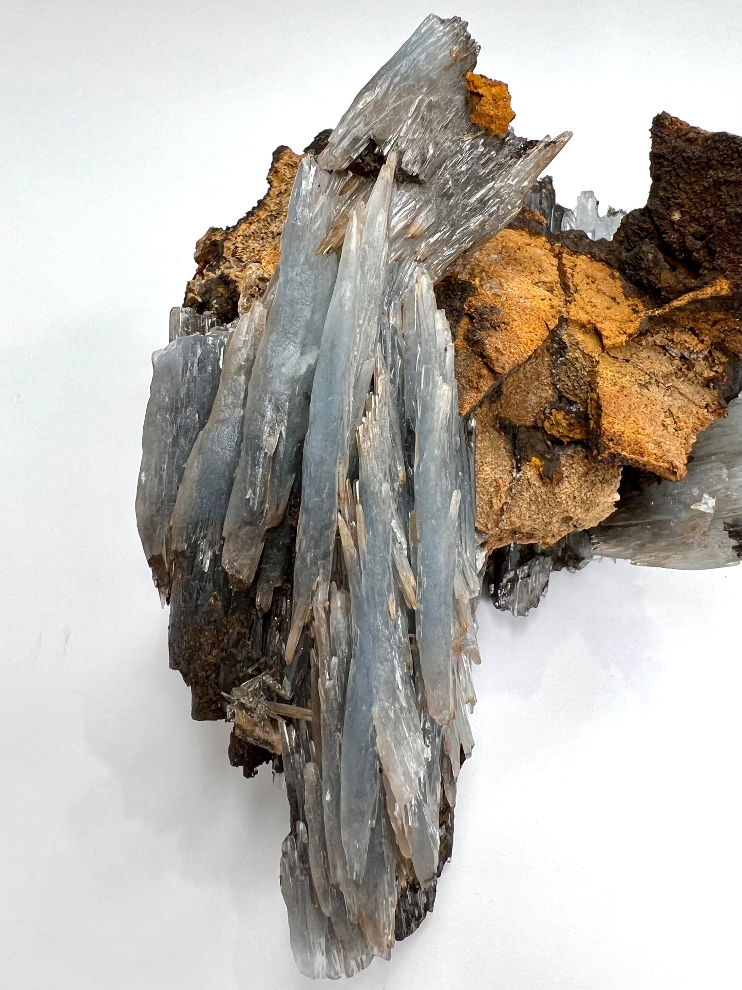 Blue Barite // Natural Mineral // Rough // In Matrix