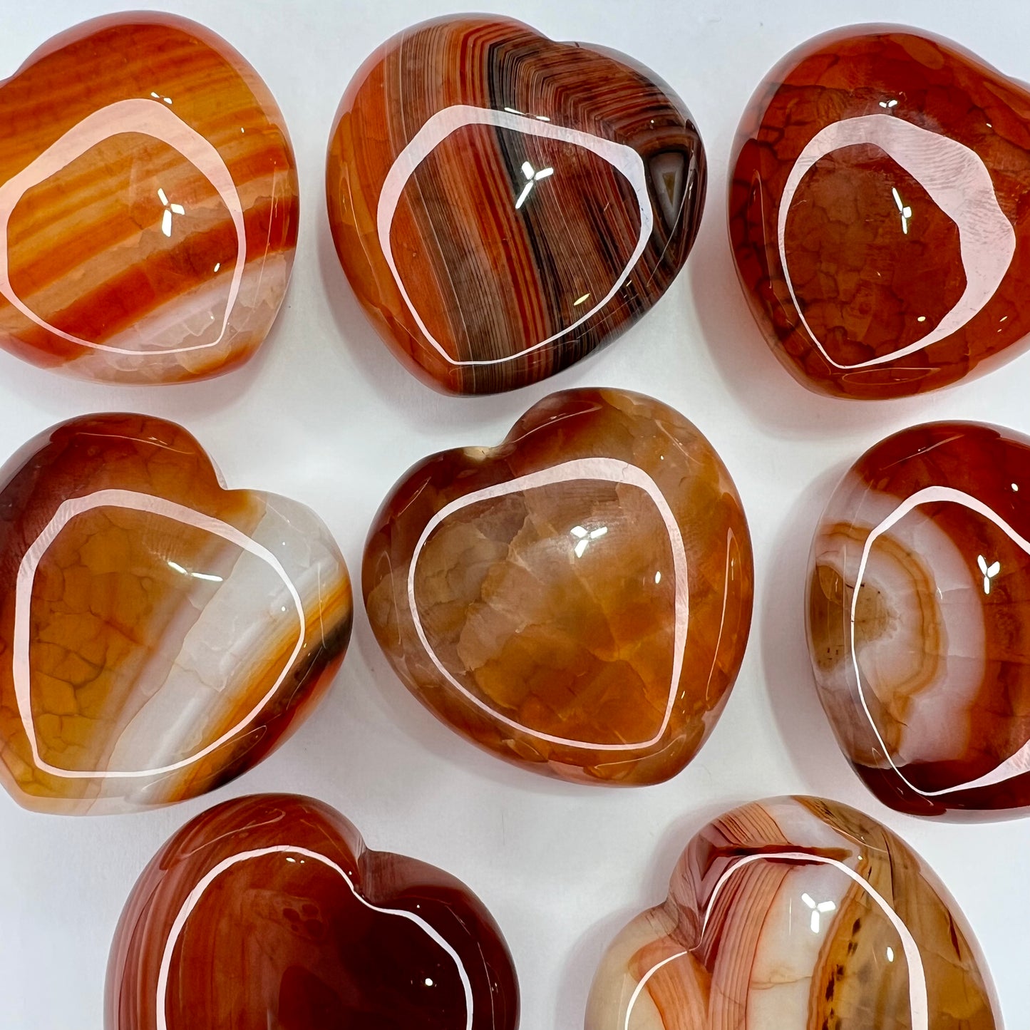 Agate // Fire // Heart // Shape