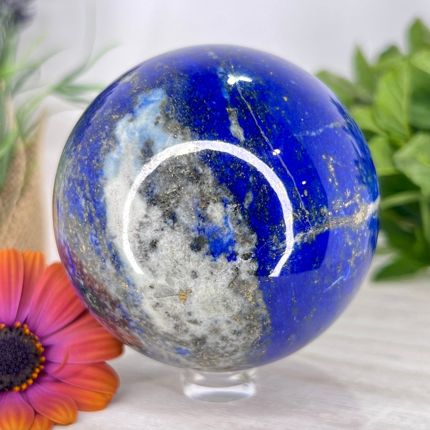 Lapis Lazuli // Pyrite Inclusions // Sphere