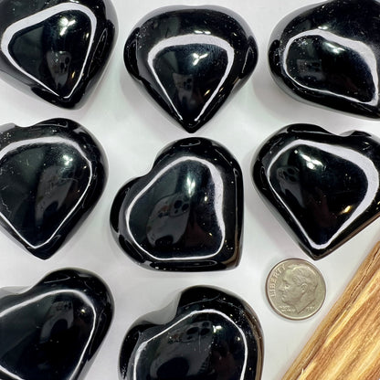 Obsidian // Black // Heart // Shape