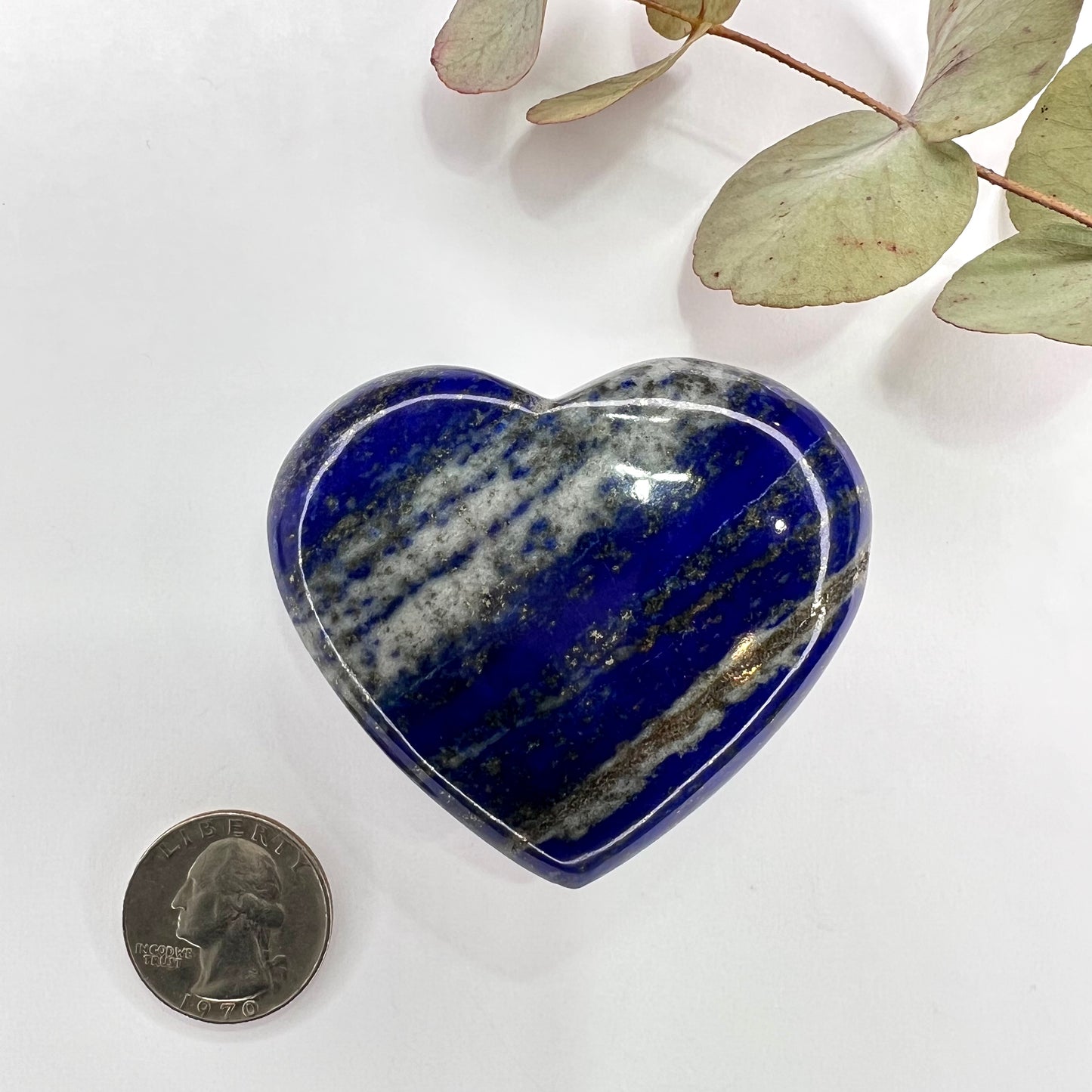 Lapis Lazuli // Pyrite Inclusions // Heart // Shape