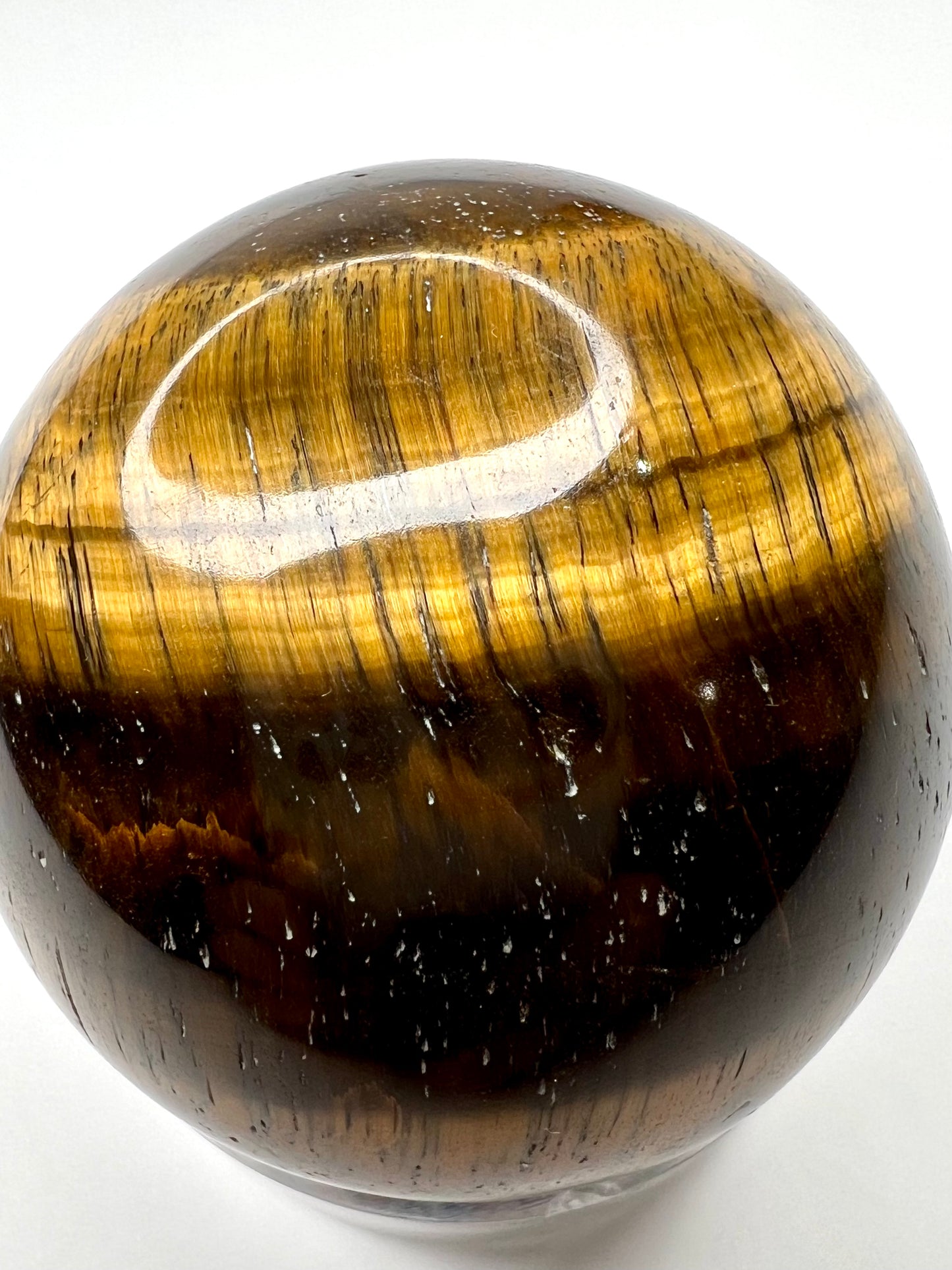 Tiger Eye // Gold  // Sphere