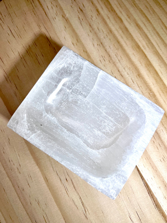 Selenite // Soap Dish // Accessory - SolRising The Rock Shop