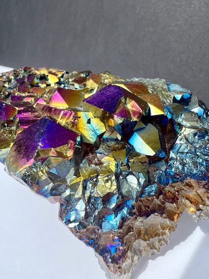 Titanium Aura Quartz - Cluster