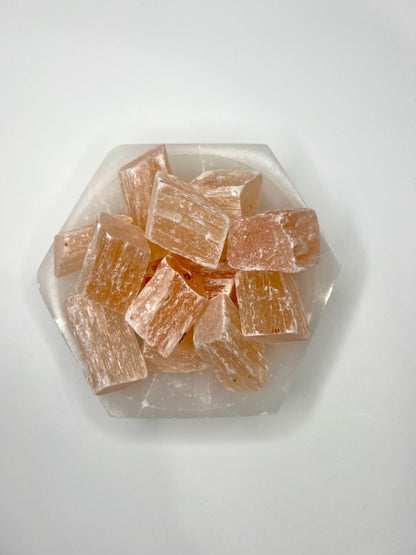 Selenite // Orange // Rough