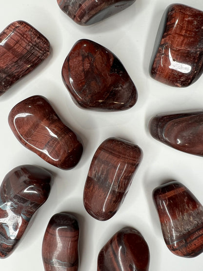 Tiger Eye // Red // Large // Tumbled