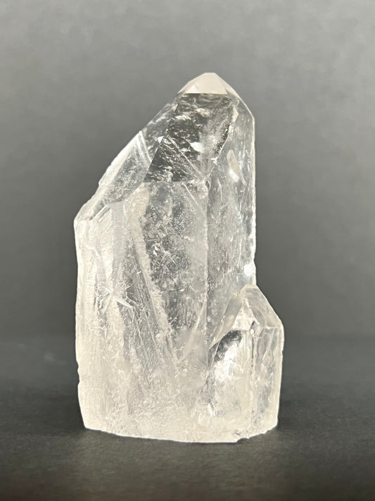 Quartz - Clear, Half Polished Point