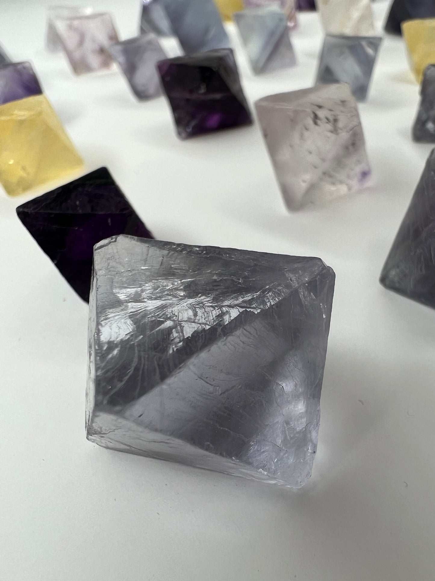 Fluorite // Octahedron // Sacred Geometry // Shaped