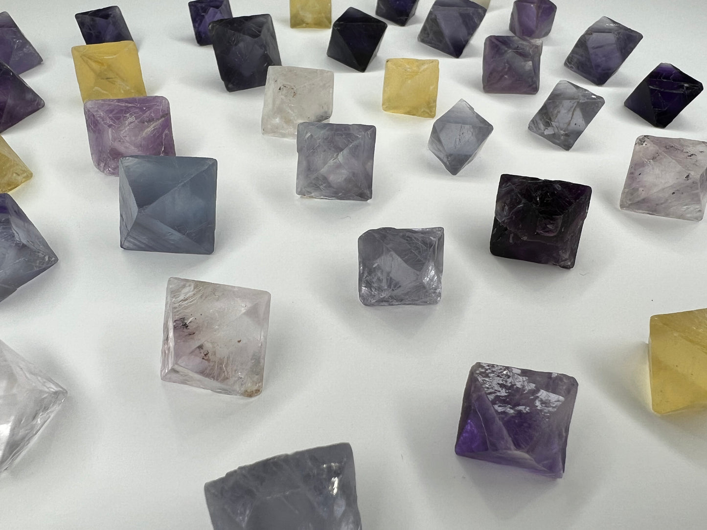 Fluorite // Octahedron // Sacred Geometry // Shaped