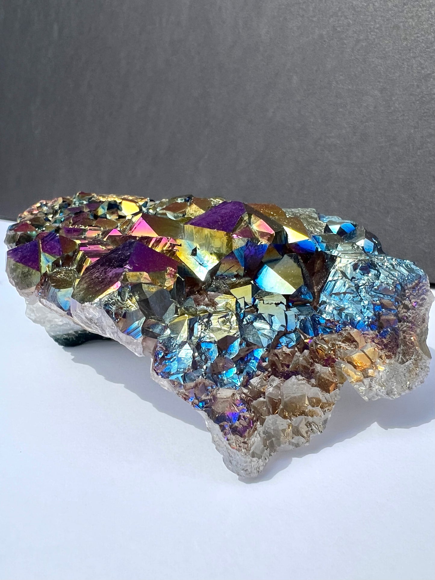 Titanium Aura Quartz - Cluster