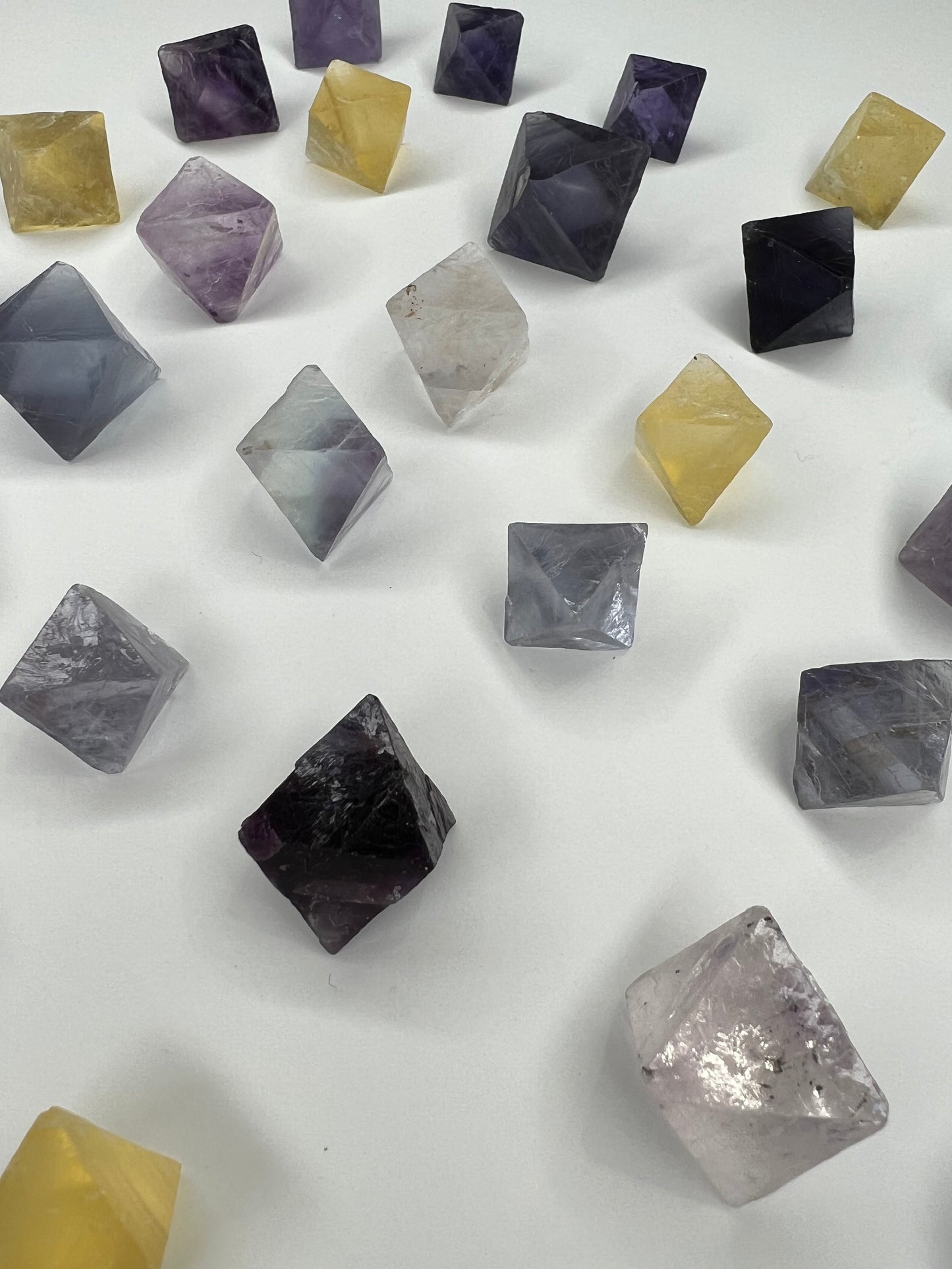 Fluorite // Octahedron // Sacred Geometry // Shaped