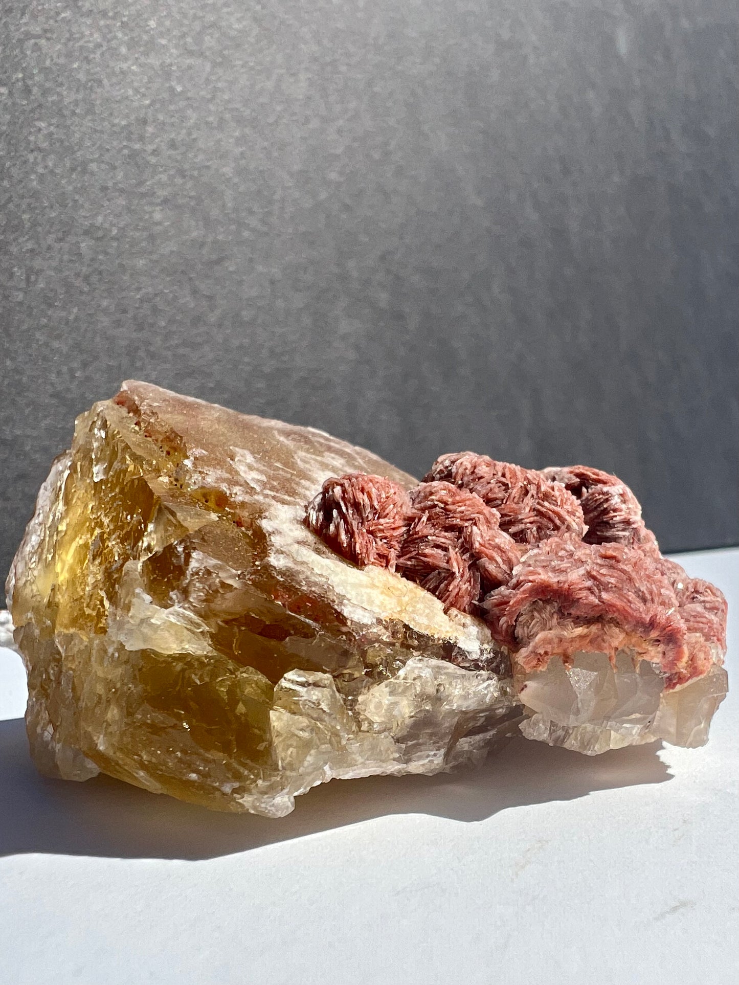 Fluorite // Yellow // Barite // Rough